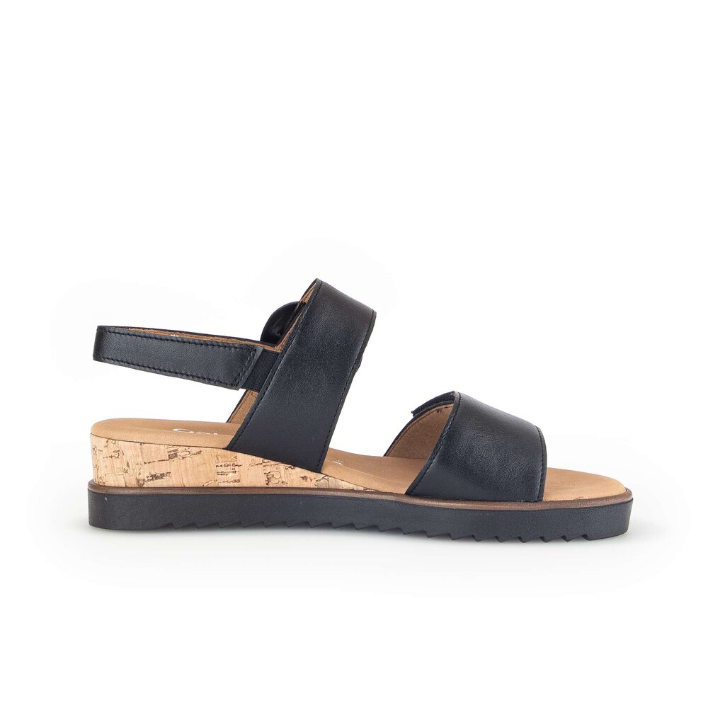 Gabor comfort Keilsandalette schwarz