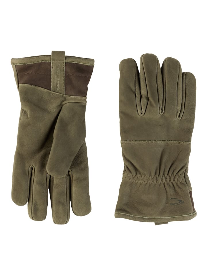 Camel Active Lederhandschuhe in Khaki günstig kaufen