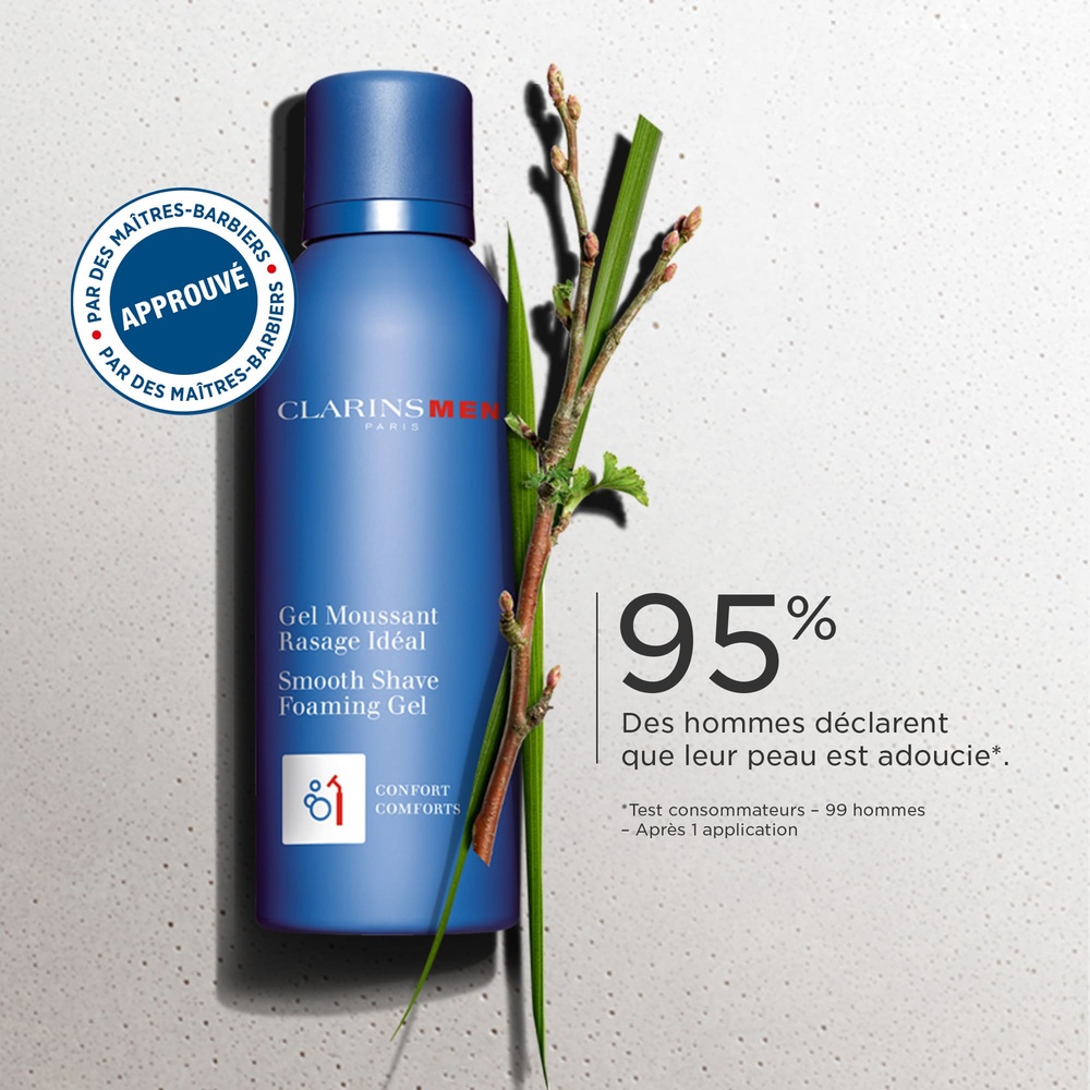 Clarins ClarinsMen Gel Moussant Rasage Idéal Soin de rasage