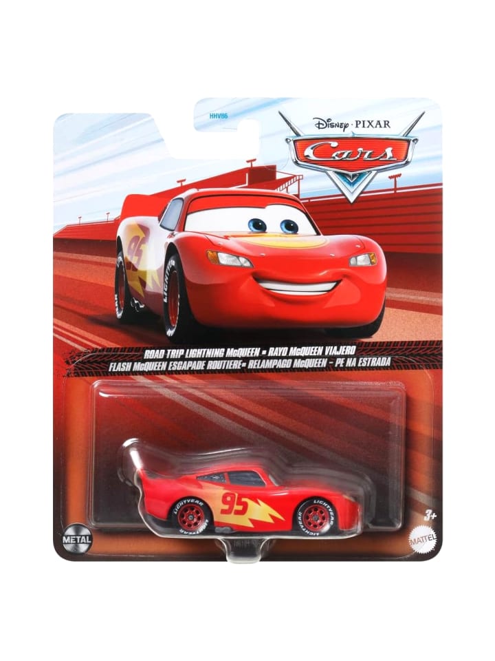 Disney Cars Fahrzeug Racing Style | Die Cast 1:55 Auto in Road Trip Lightning günstig kaufen onesize