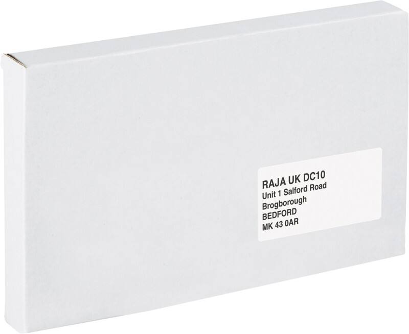 RAJA Versandkarton 1-wellig Pappe 120 (B) x 25 (T) x 165 (H) mm Weiß 50 Stück