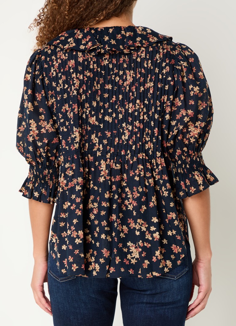 Ralph Lauren  Blouse met bloemenprint en pofmouw