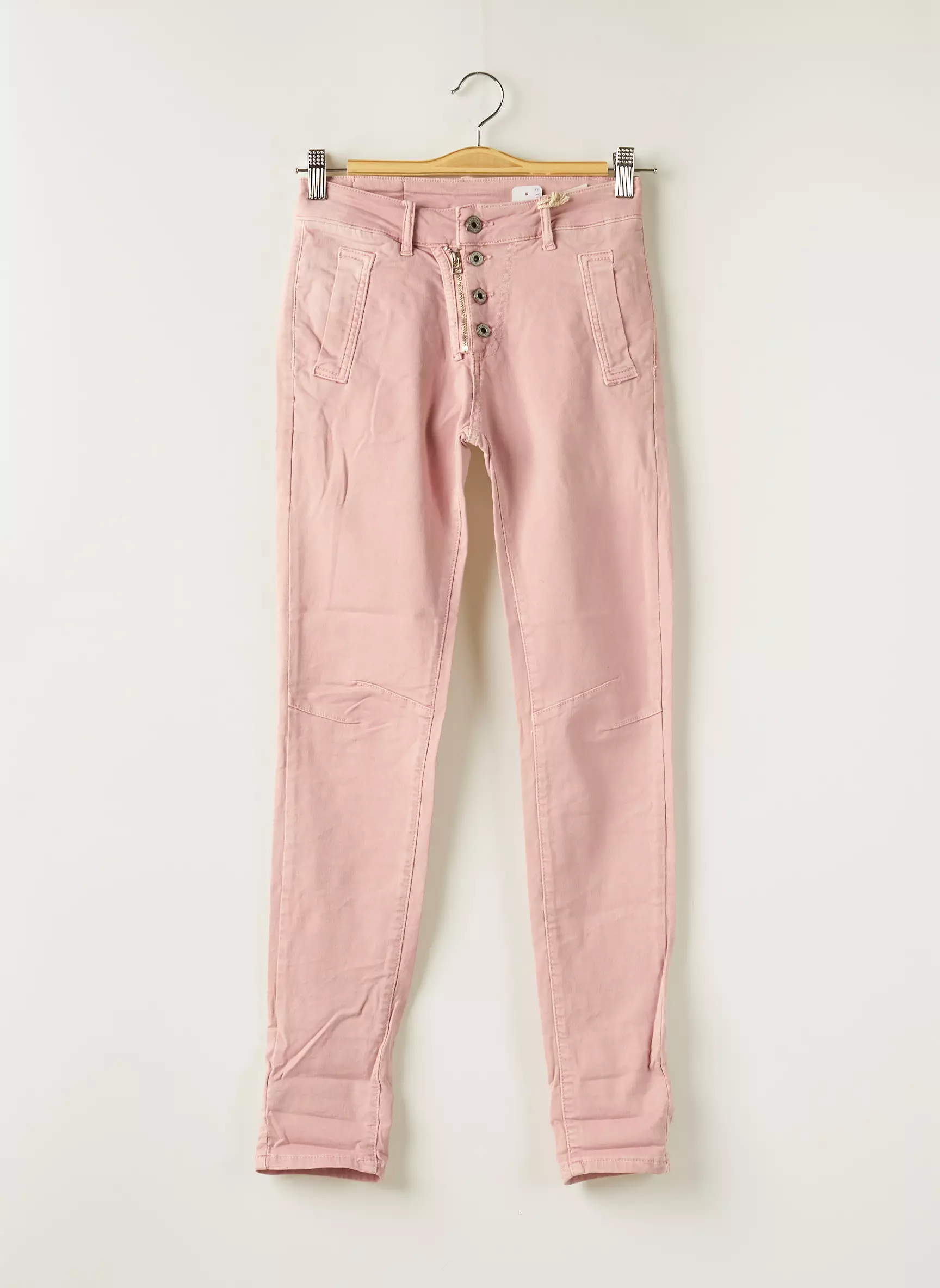 Melly   Co Pantalons Slim Femme couleur rose