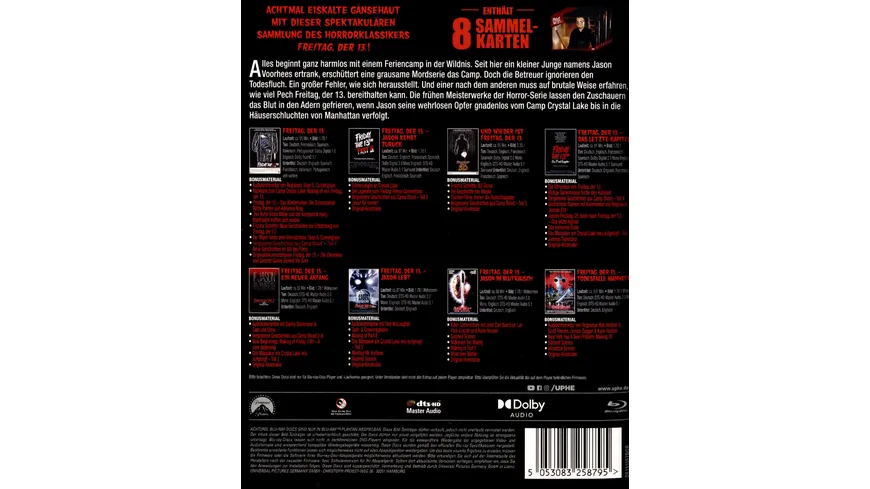 Freitag, der 13. - 8-Movie-Collection  [8 BRs]