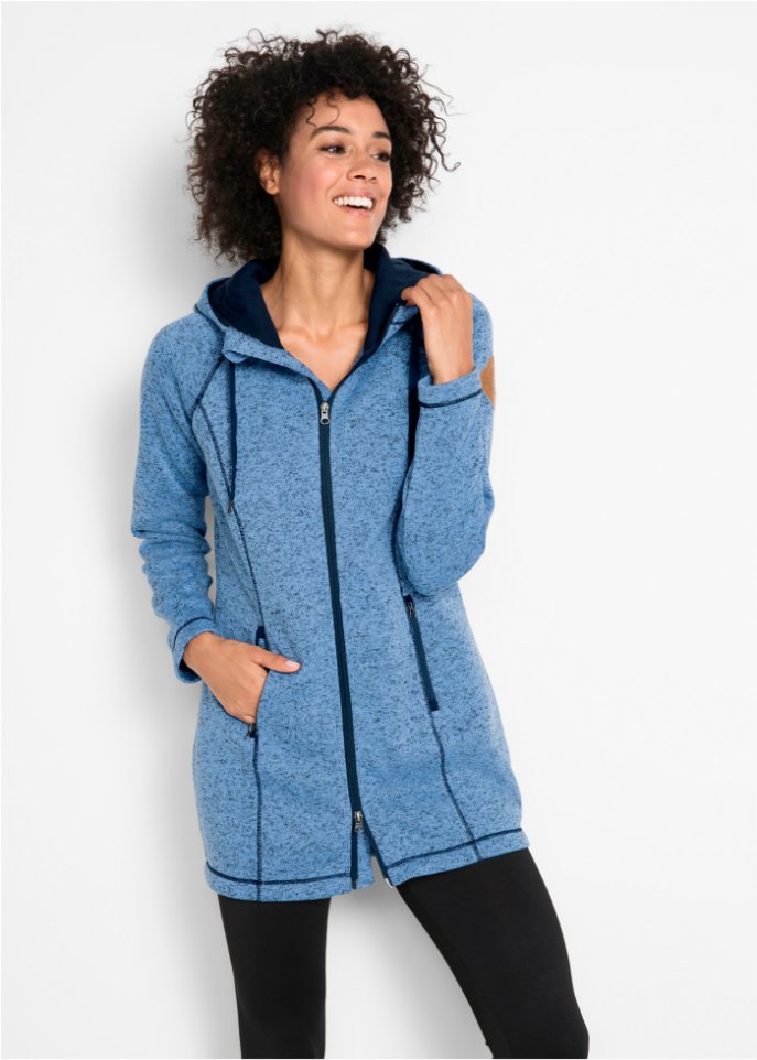 Long-Fleecejacke