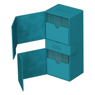 Ultimate Guard Twin Flip`n`Tray 266+ Xenoskin Petrolblau