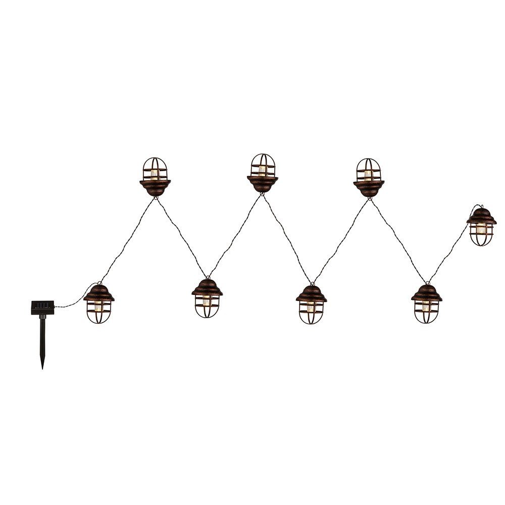 etc-shop LED Solarleuchte, LED-Leuchtmittel fest verbaut, Warmweiß, Solarleuchte Außenlampe Gartenleuchte