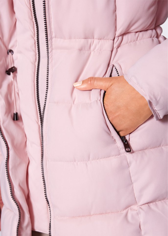Steppjacke mit Kapuze, gefüttert
