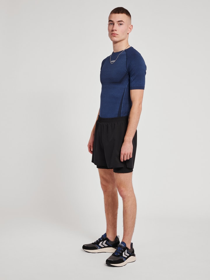 Hummel Hummel T-Shirt Raglanärmel Hmlte Mike Multisport Herren in INSIGNIA BLUE/BLACK MELANGE günstig kaufen XL