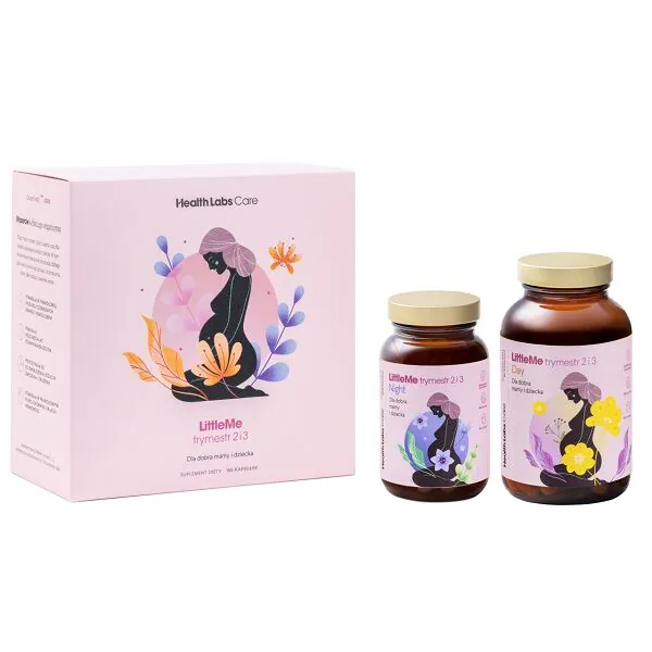„Health Labs Care LittleMe“ 2 ir 3 trimestro maisto papildas nėščiosioms, kapsulės