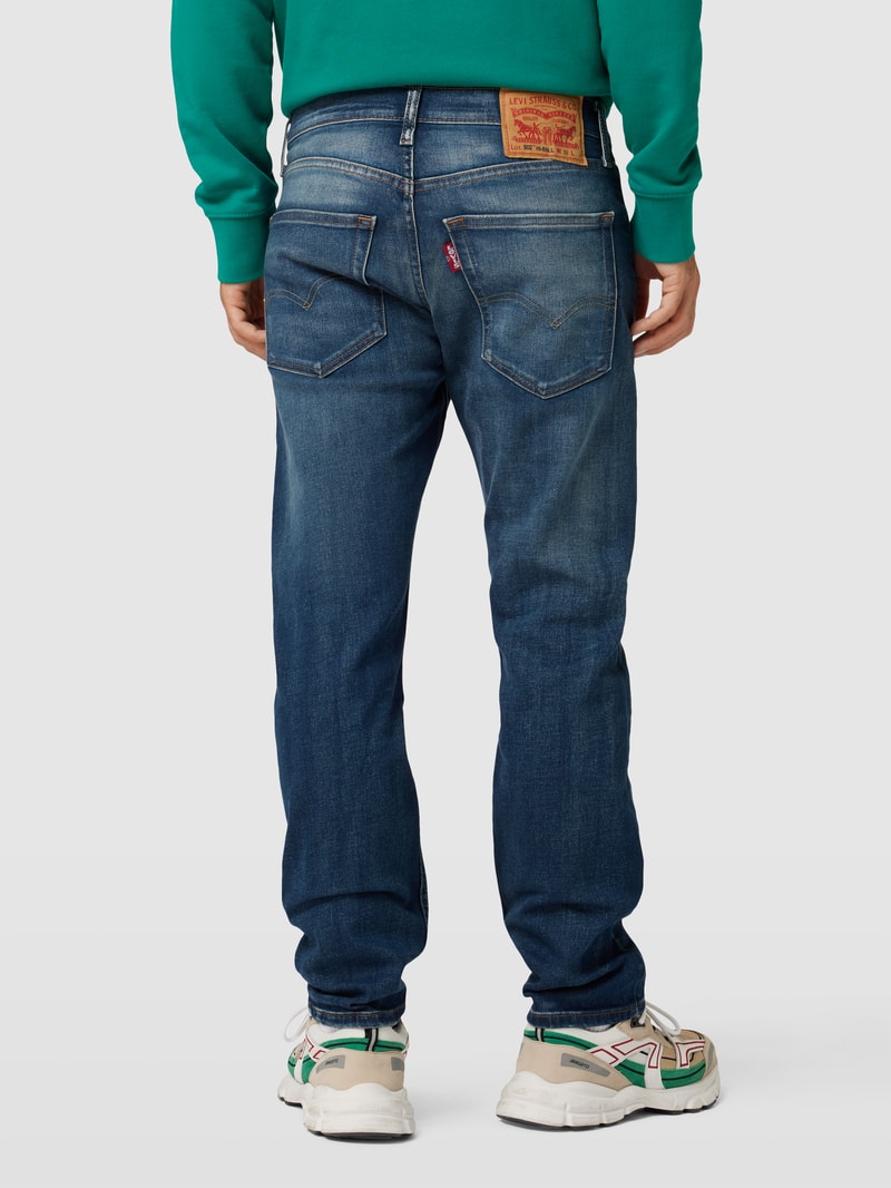 Jeans im Used-Look Modell 'TAPER HIBALL' in jeans