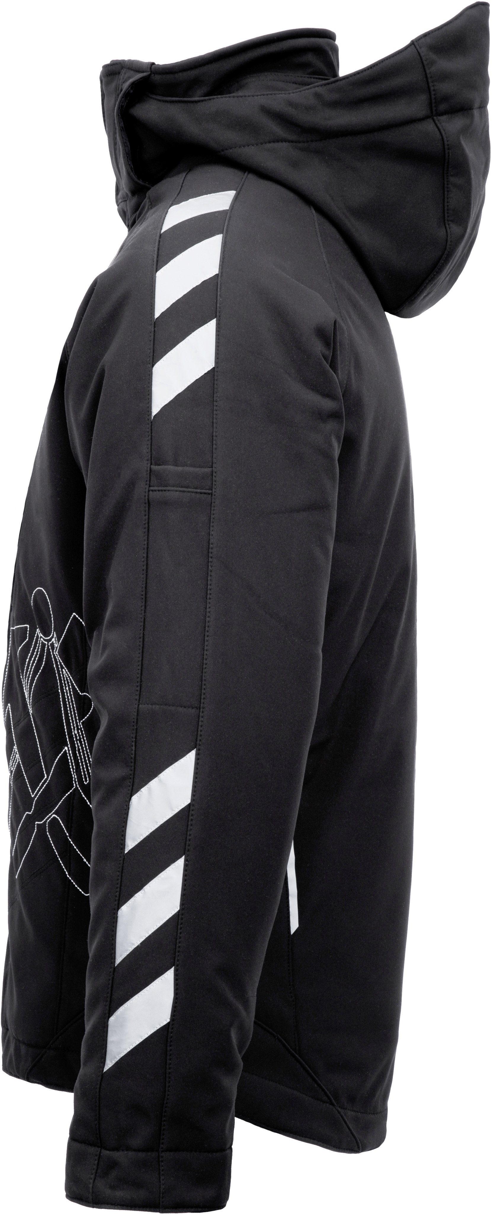JOB Arbeitsjacke Dachdecker-Winter-Soft Shell Jacke schwarz