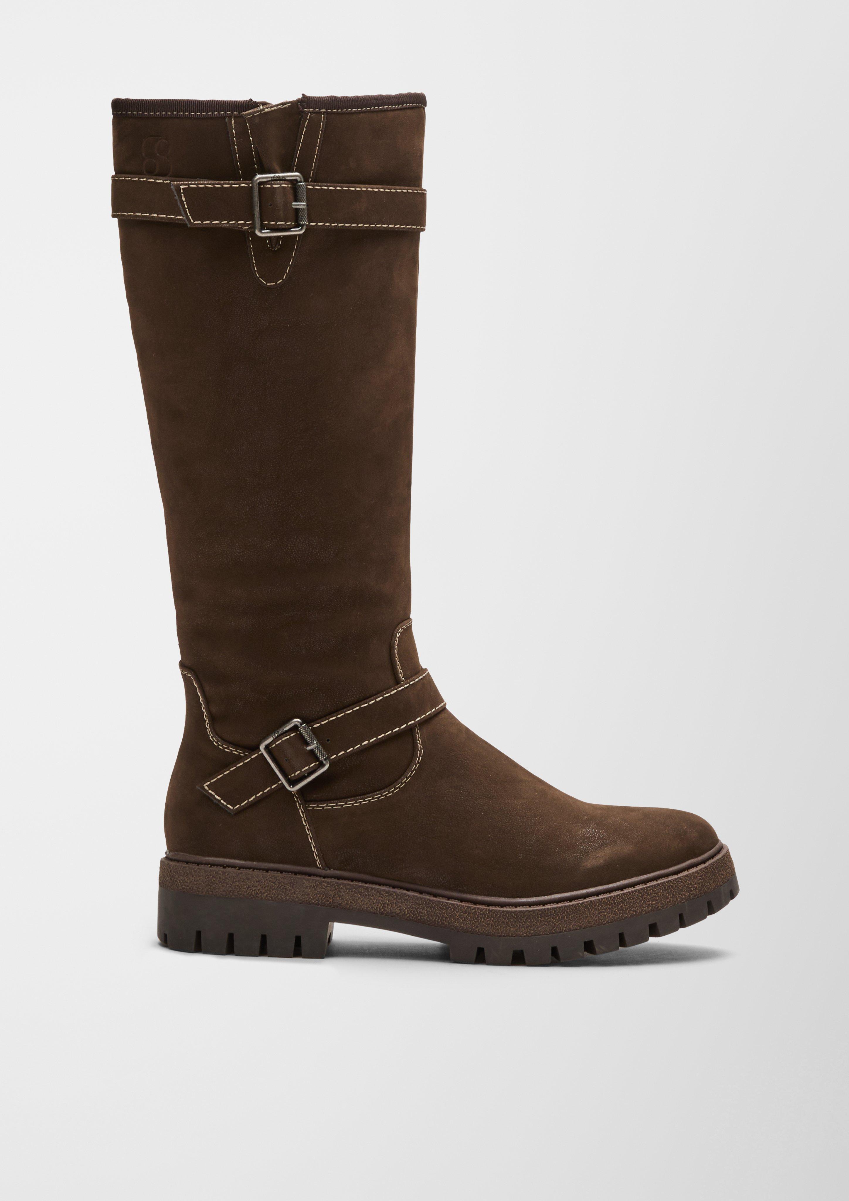 Stiefel in Veloursleder-Optik  6006587-302