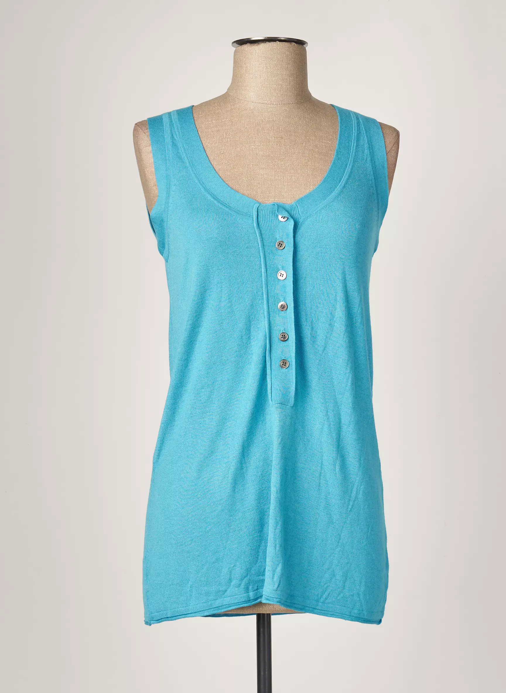 Estheme Debardeurs Femme couleur bleu