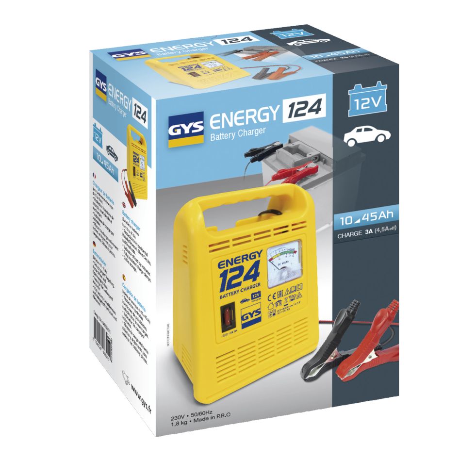 Gys 5192023215 ENERGY 124 perinteinen 12 V:n akkulaturi