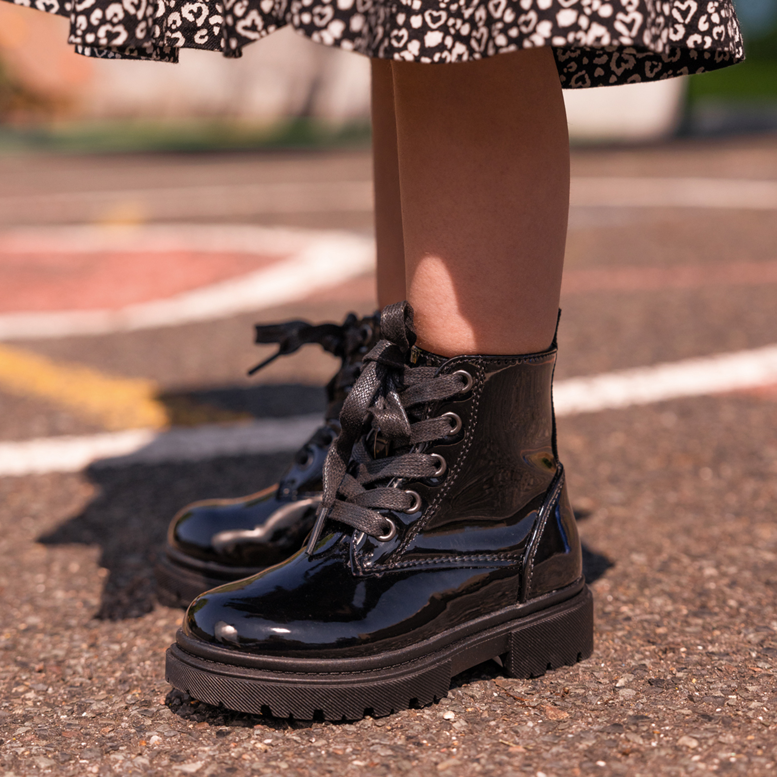 Bottines crantées zippées Liberto noir fille | La Halle