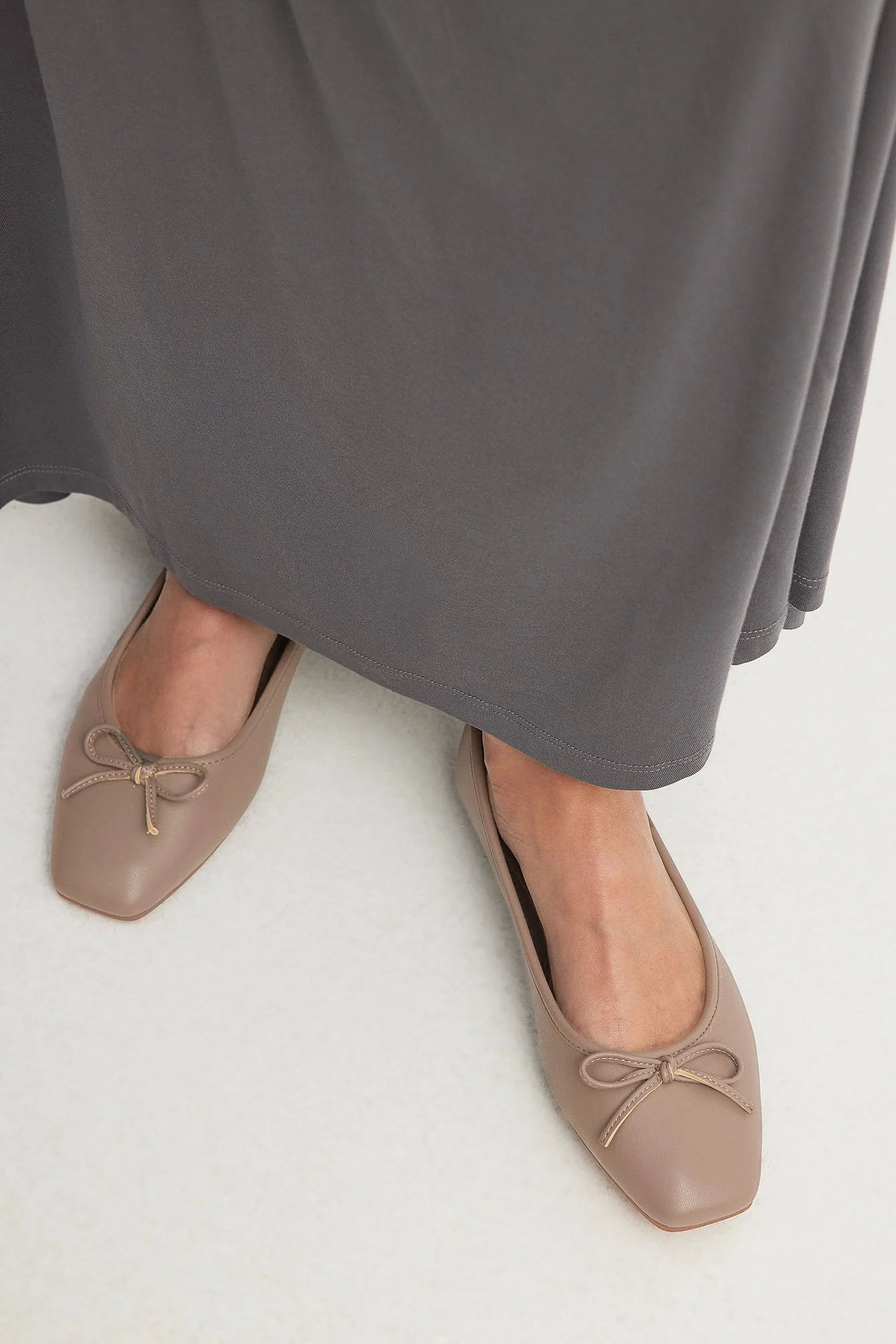 Ballerinas mit quadratischer Spitze