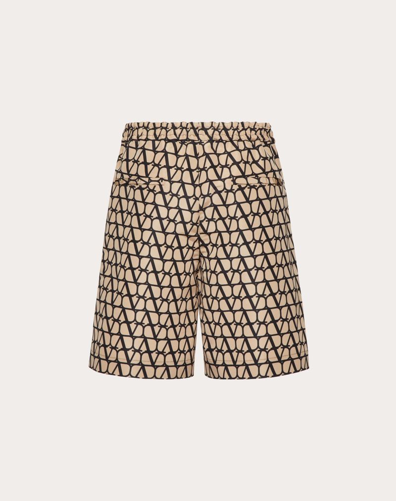 SILK FAILURE BERMUDA SHORTS MED HELHEDSTÆNDIGT IKONOGRAFISK TOILE-PRINT