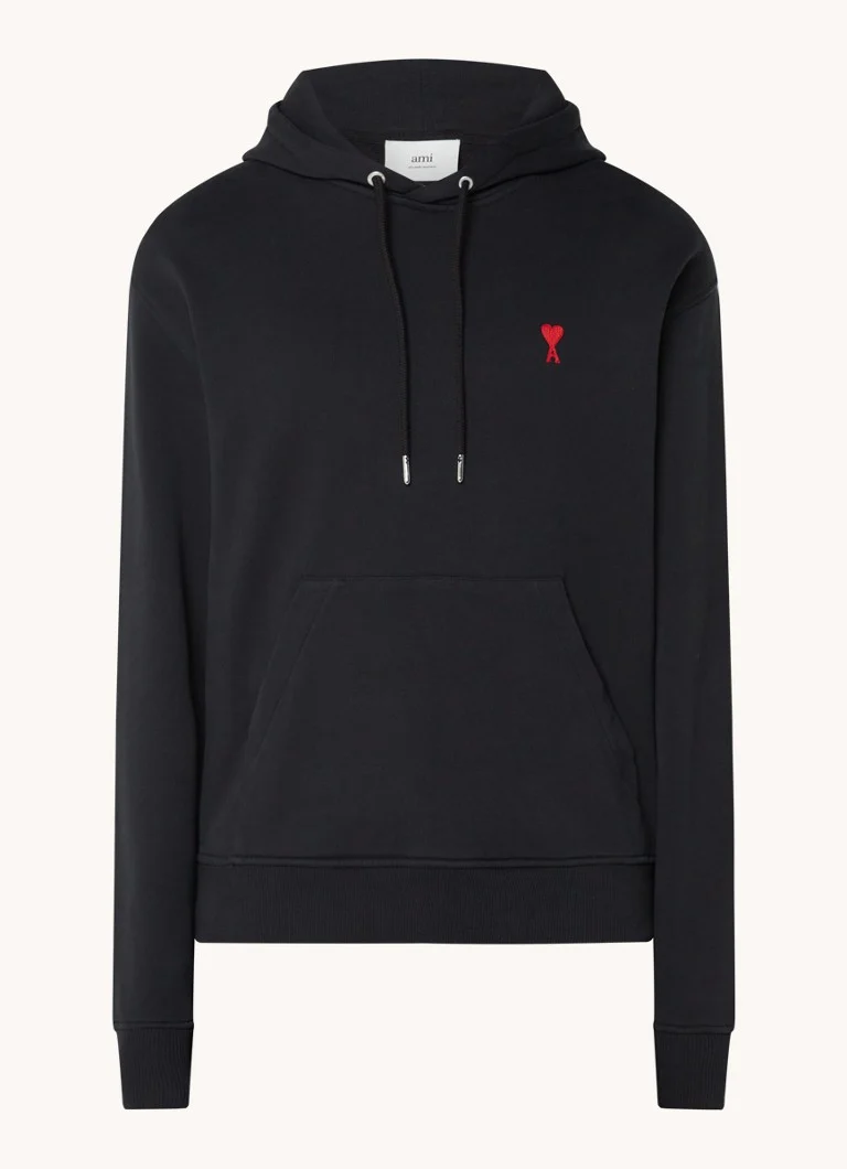 AMI Paris hoodie made of organic cotton with logo embroidery