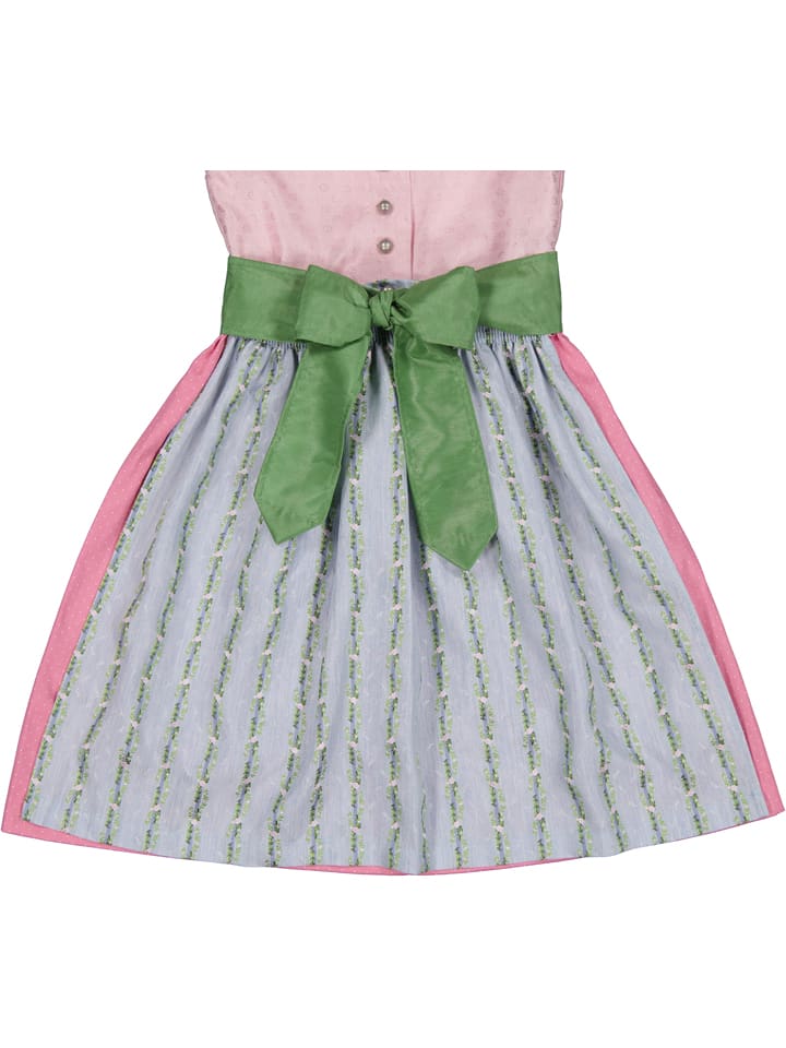 Turi Landhaus Dirndl in Rosa/ Hellblau günstig kaufen