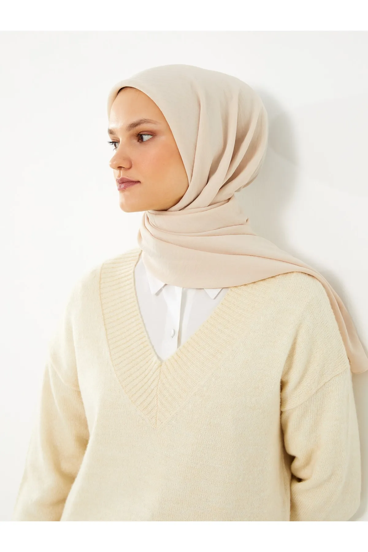LC Waikiki  Schultertuch - Beige - Unifarben