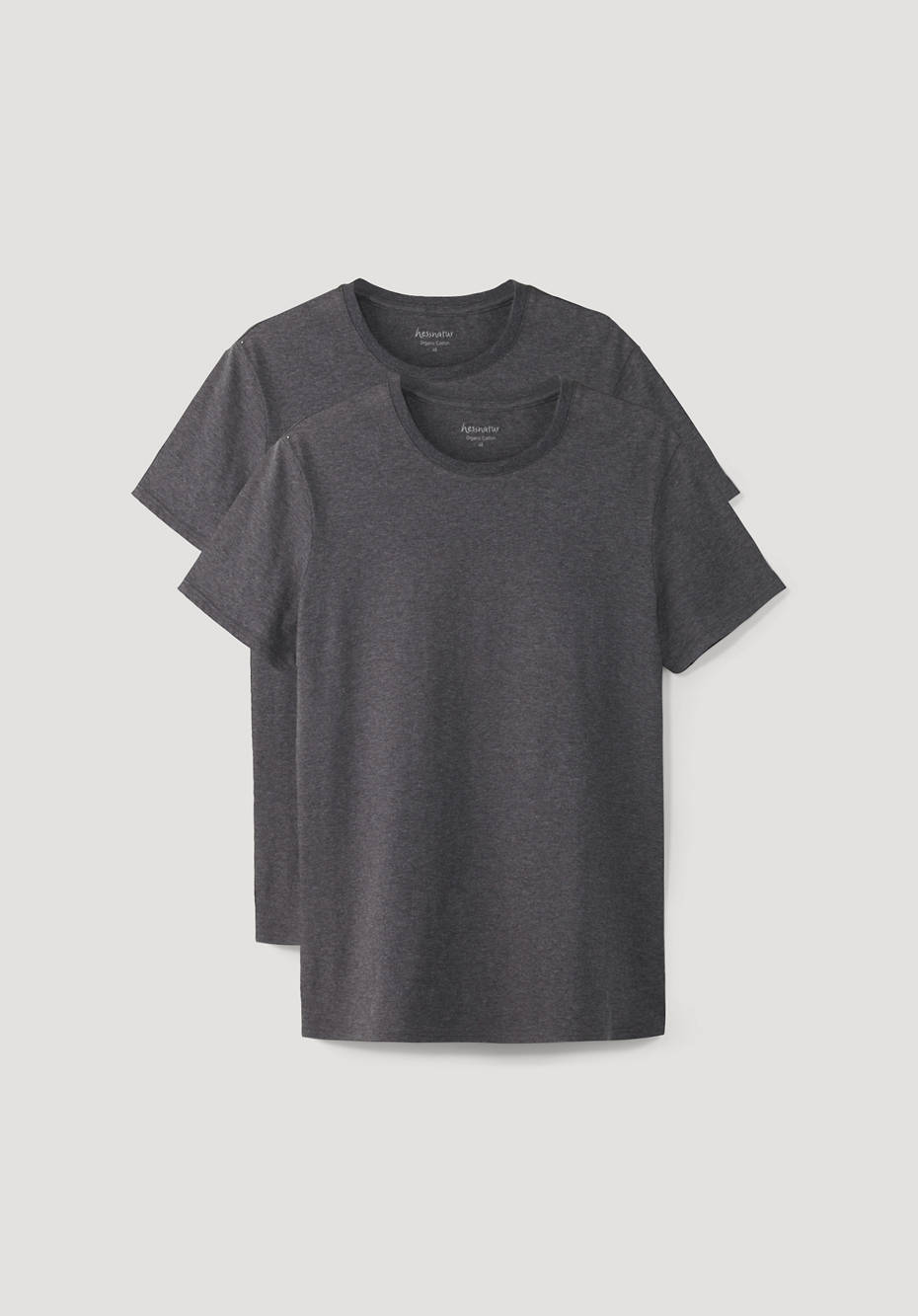 Basic T-Shirt Regular aus reiner Bio-Baumwolle im 2er-Pack