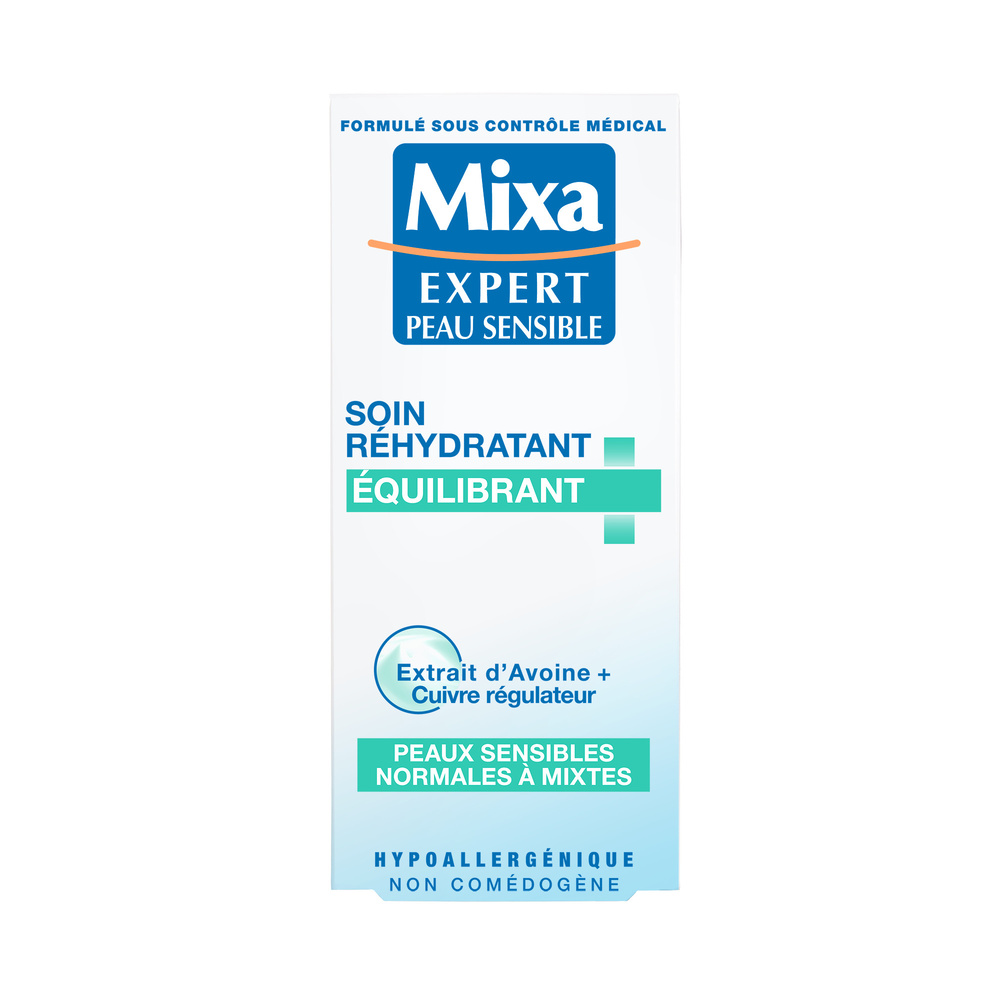 mixa Expert Peau Sensible Soin Visage Réhydratant Equilibrant