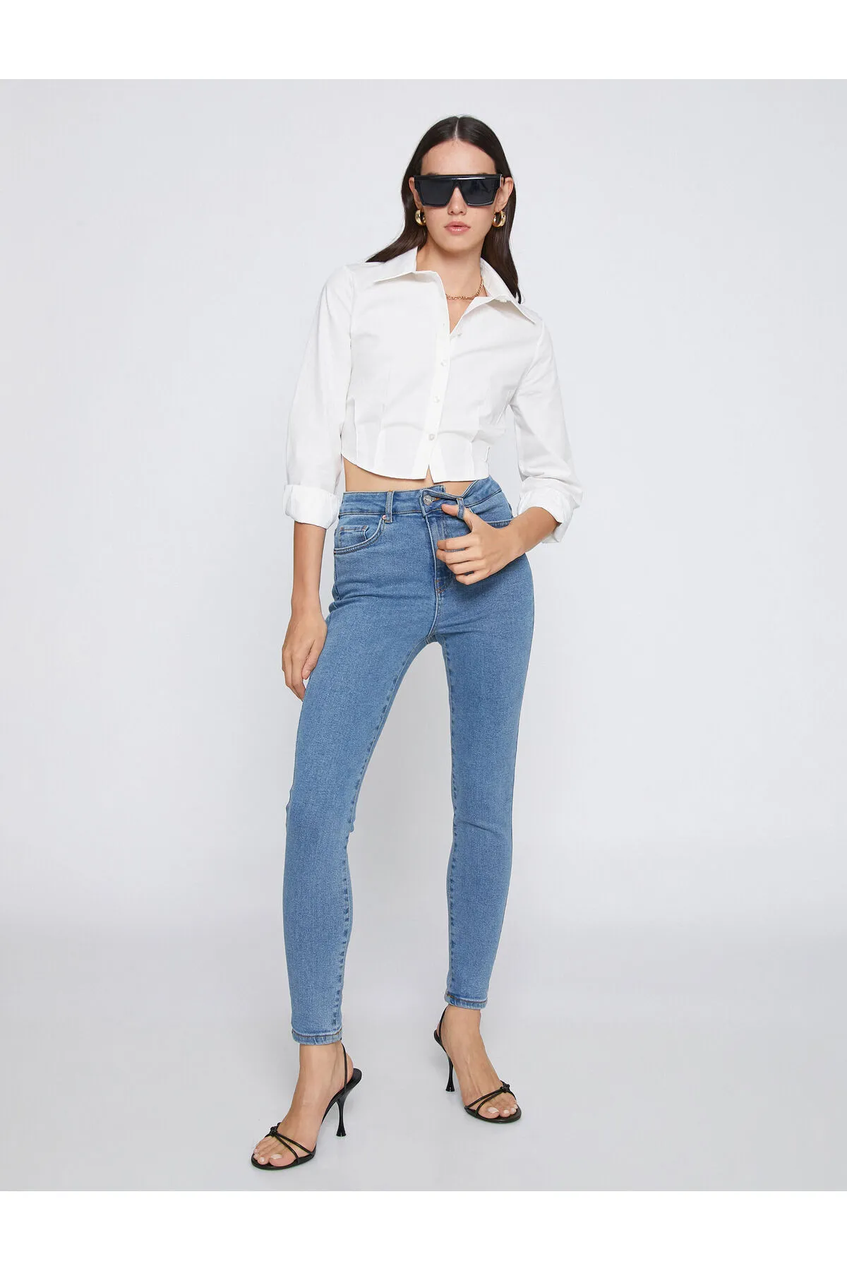 Koton  Röhrenjeans mit hoher Taille – Carmen Jean