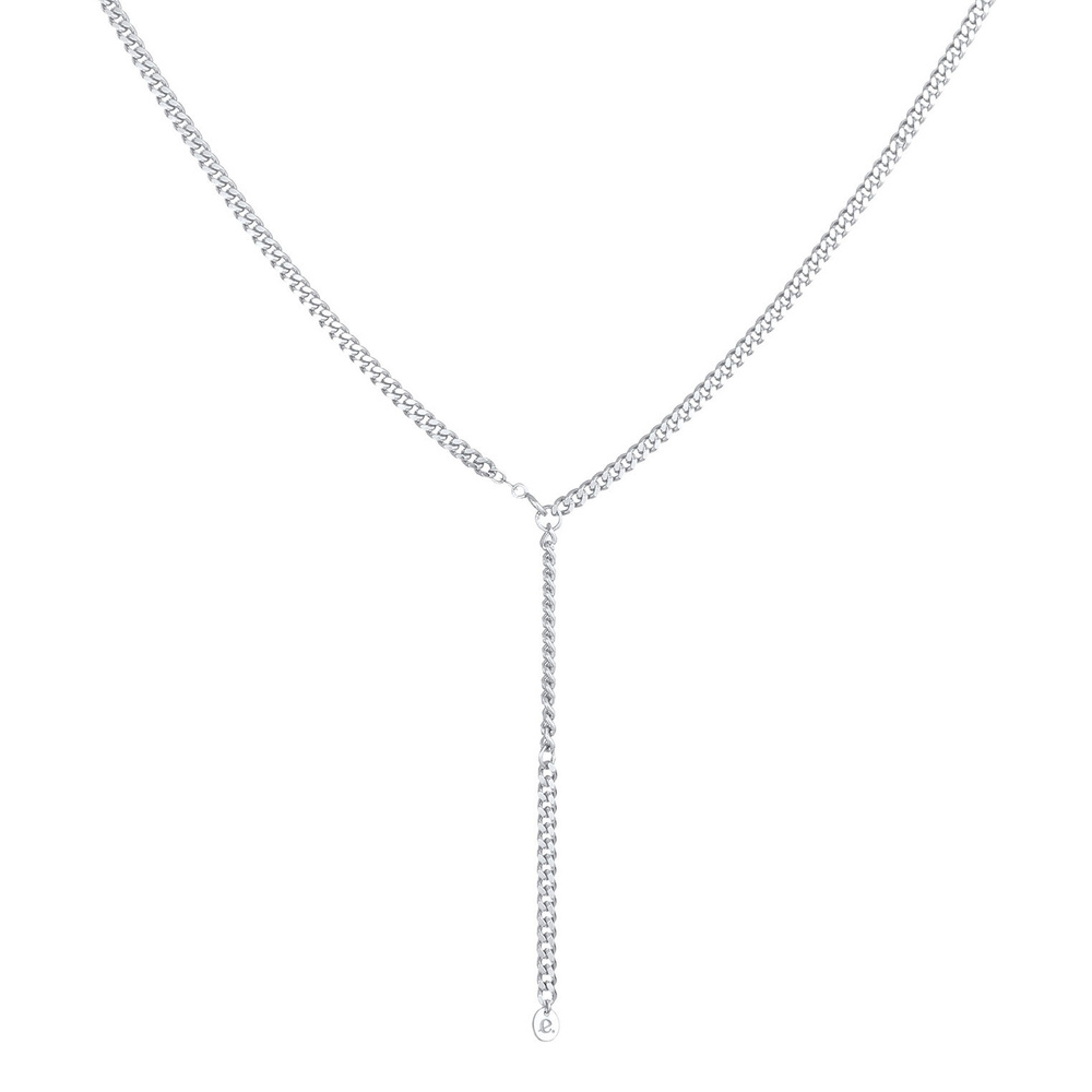 Elli PREMIUM Elli PREMIUM Collier Femmes Chaîne en Y Couches Look Réglable en Argent Sterling  Bijoux