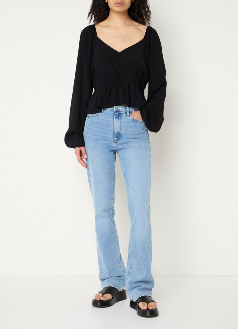 Top Envii Enmatch z plisowanymi detalami