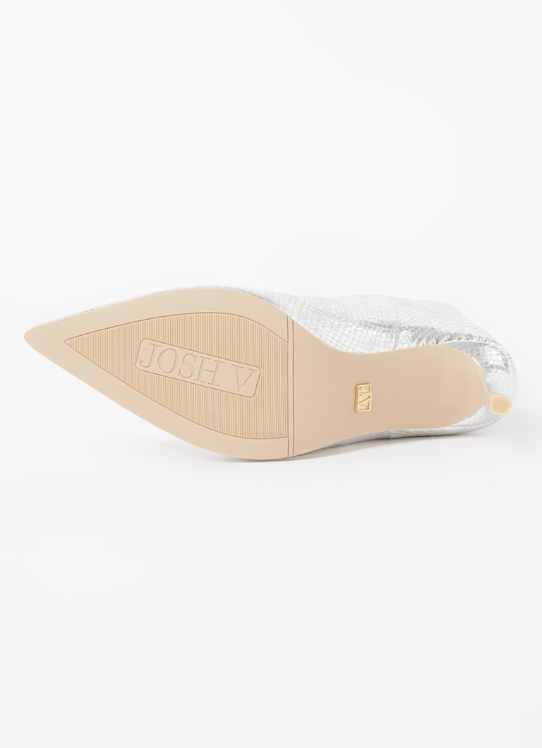JOSH V  Miruna laars met slangenstructuur en metallic finish