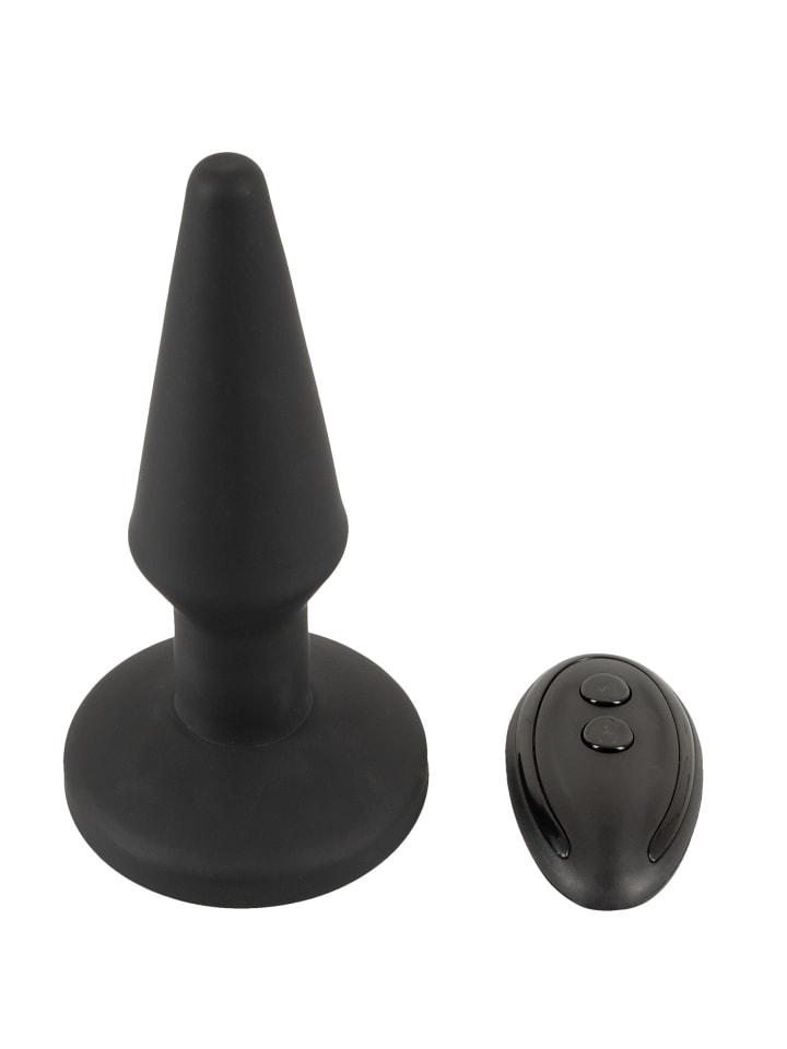 ANOS aufblasbarer Analplug RC Inflatable Plug with Vibration in schwarz günstig kaufen 14,5 cm