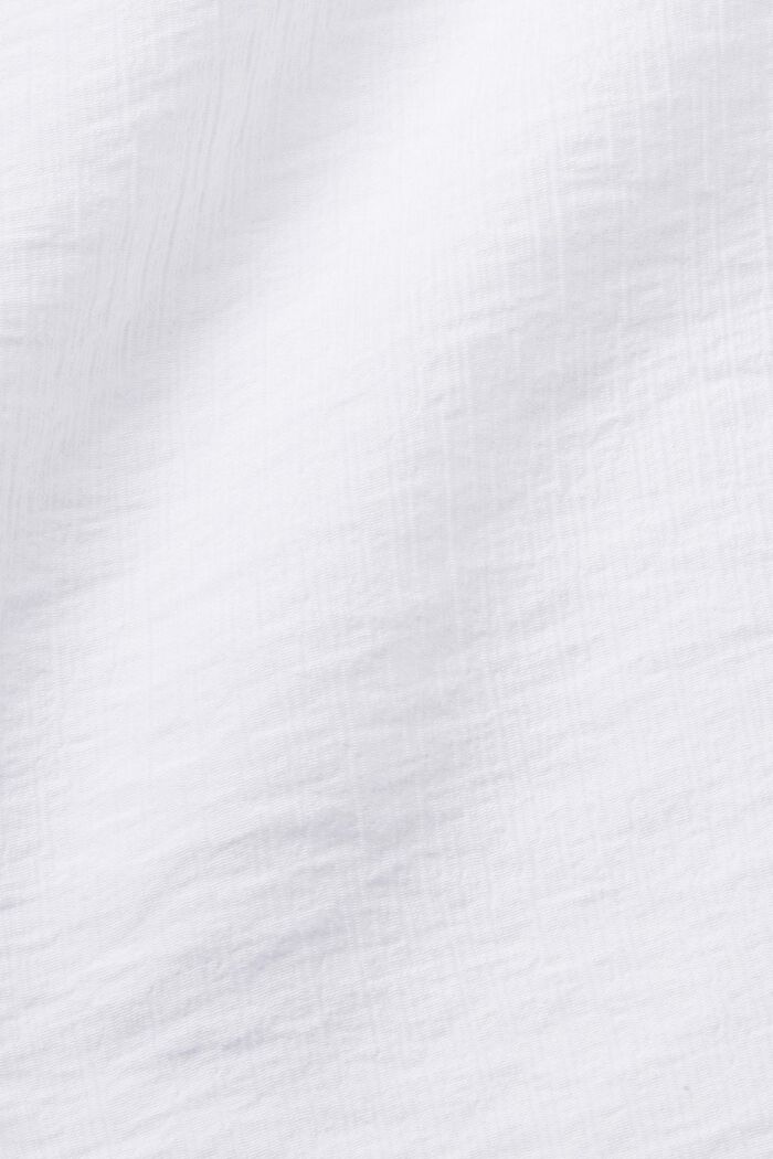 Ärmellose Bluse in Crinkle-Optik