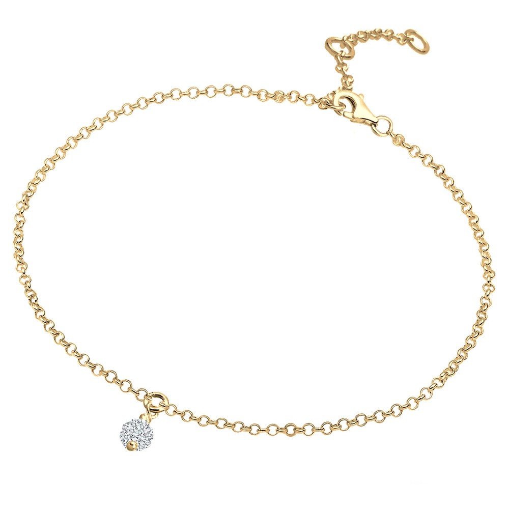 Elli Elli Bracelet Femmes boule avec cristaux en argent sterling 925 Bracelet
