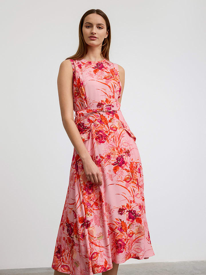 BGN Kleid in Rosa/ Rot günstig kaufen