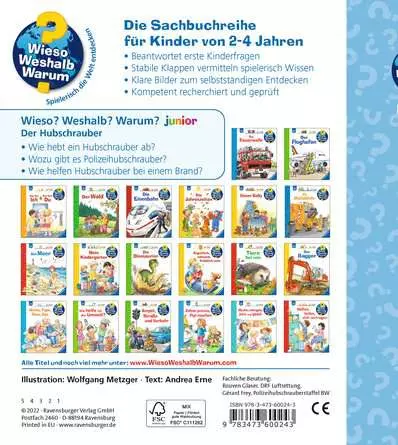 Ravensburger Wieso? Weshalb? Warum? junior, Band 26: Der Hubschrauber
