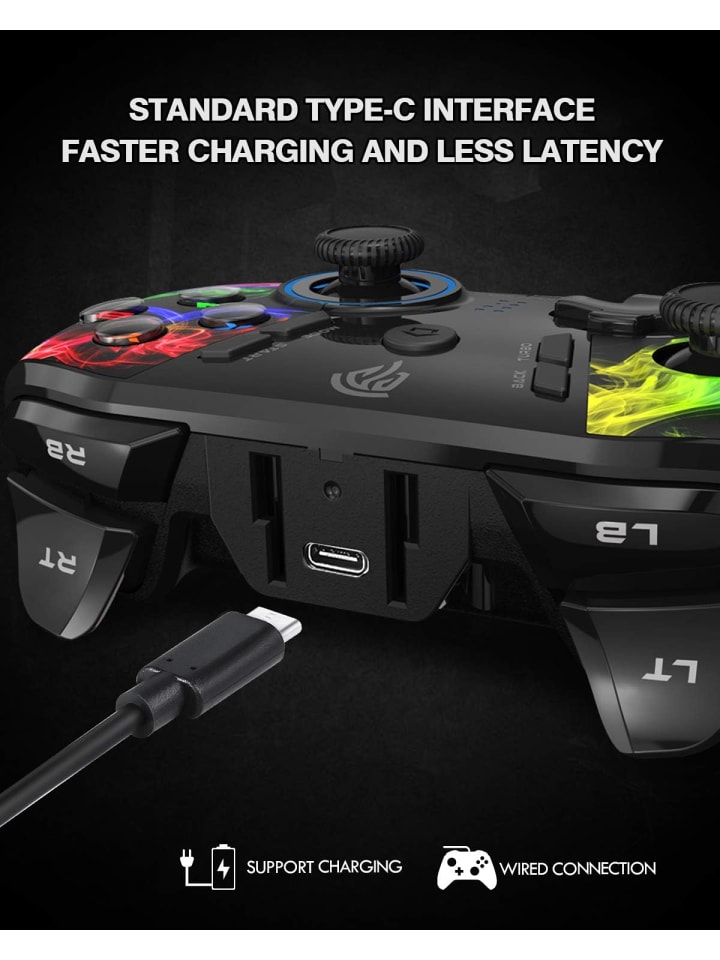 COFI 1453 2.4G Wireless Gamepad Joy-Stick Controller in Schwarz günstig kaufen 1