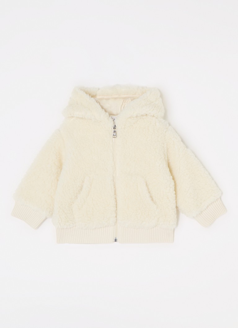Gilet en peluche à capuche Moncler
