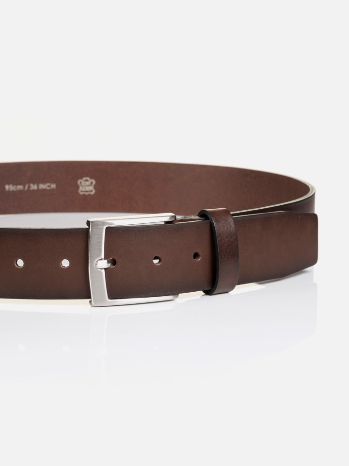 Monti Ledergürtel TUSTON in brown uni günstig kaufen
