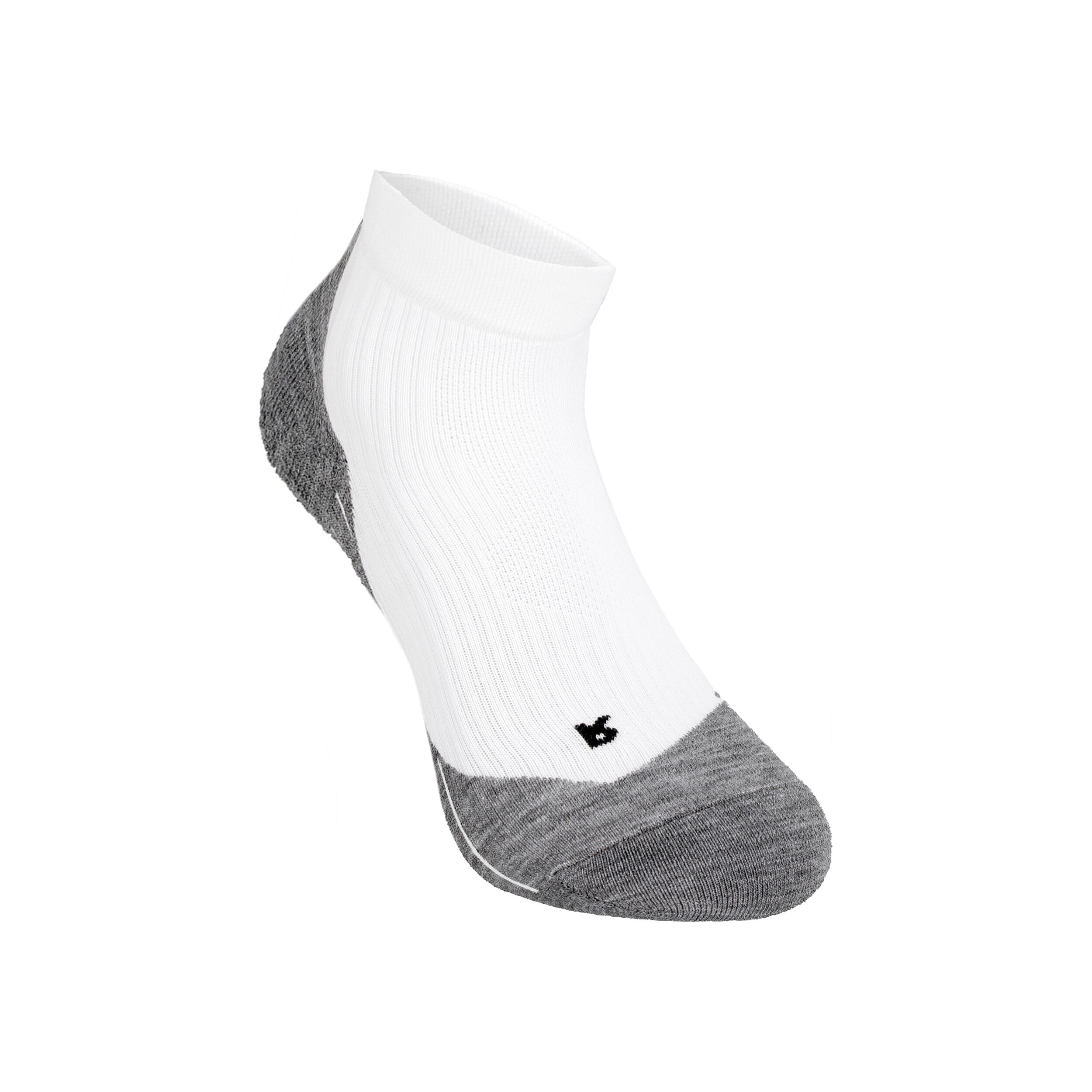 TE4 Short Sportsocken Damen - Weiß, Dunkelgrau