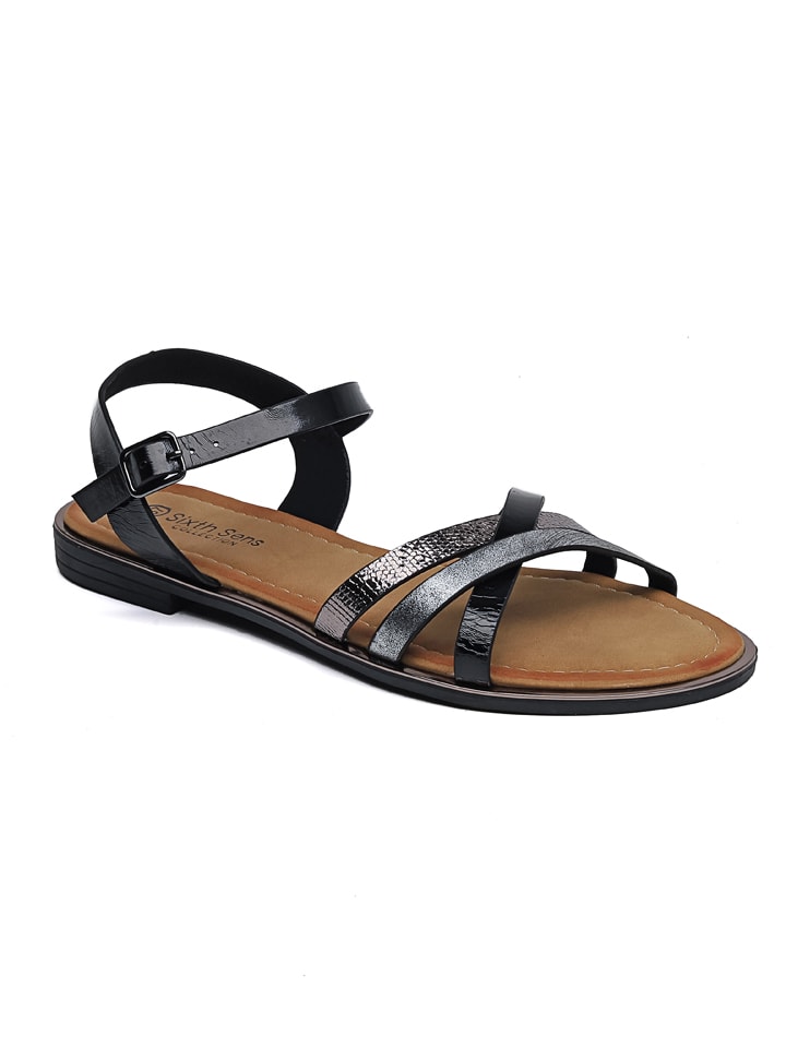 Sixth Sens Sandalen in Schwarz günstig kaufen