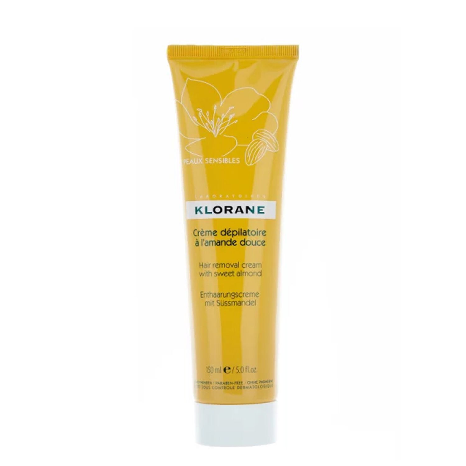 Klorane Crème Dépilatoire Jambes à l'Amande Douce - 150 ml