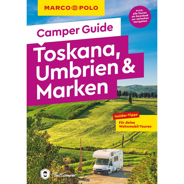 MARCO POLO CAMPER GUIDE TOSKANA, UMBRIEN &  MARKEN - Reiseführer