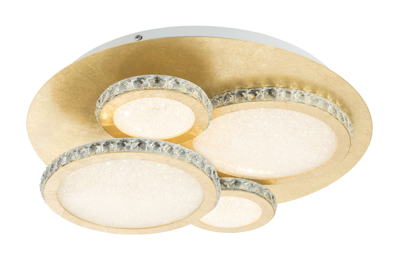 Globo Lighting - TILO - Deckenleuchte Metall blattgold, LED