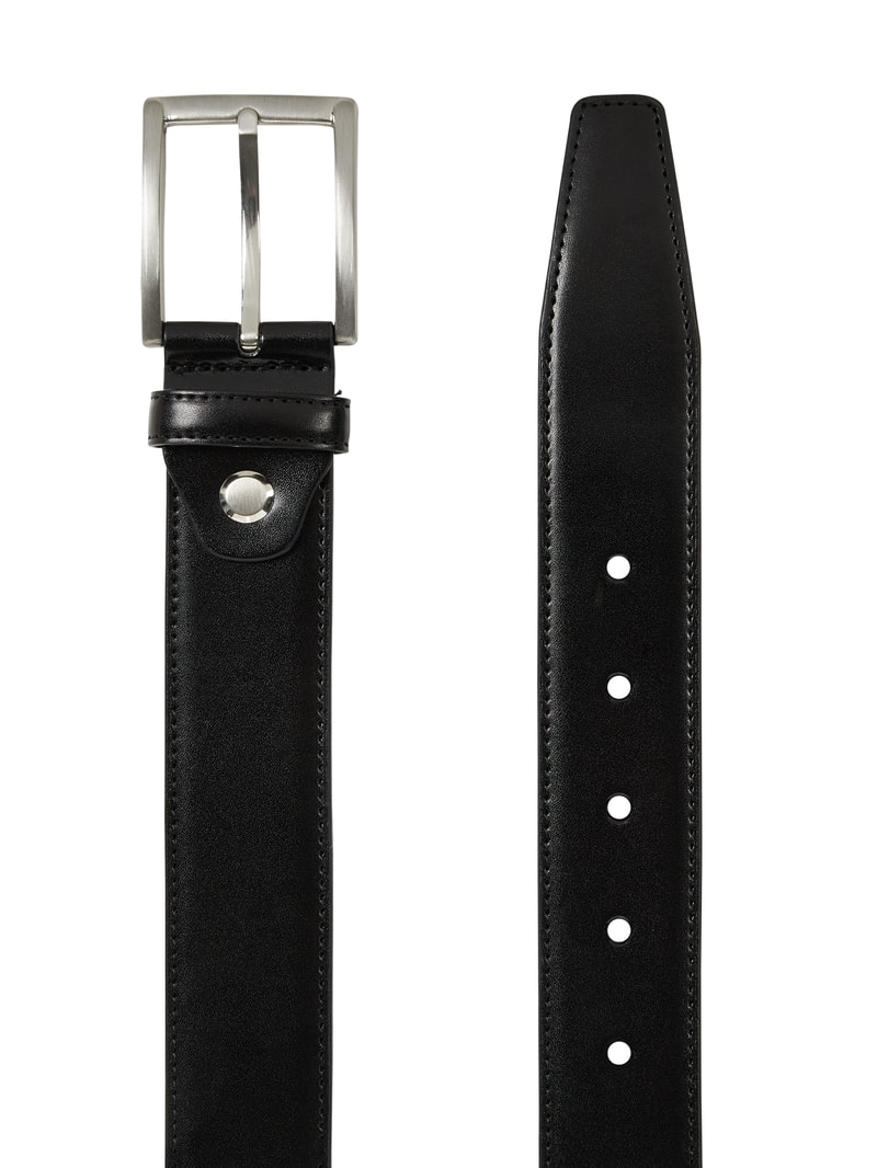 Gürtel aus Leder in schwarz
