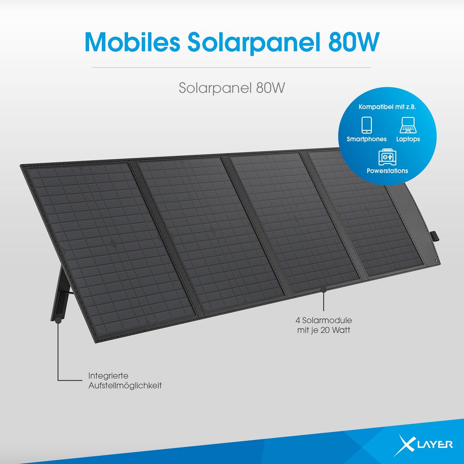 XLayer 80W Mobiles Solar Panel