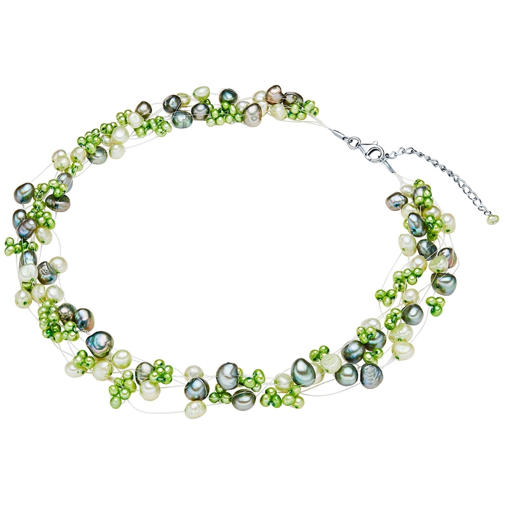 Valero Pearls Collier de perles Perle de culture d'eau douce Perle de culture d'eau douce en Ve collier
