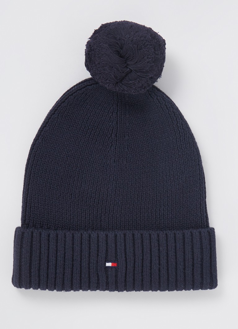 Șapcă Tommy Hilfiger Essential Logo Pom-Pom
