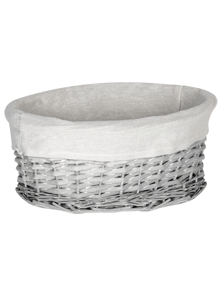 Beliani 1er-Set Wäschekörbe VAKARI in Weiß/Grau günstig kaufen onesize