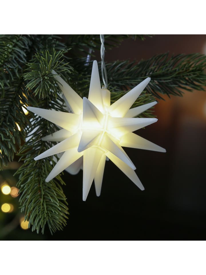 MARELIDA LED Weihnachtsstern 3D Leuchtstern D: 12cm in weiß günstig kaufen onesize